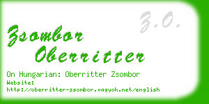 zsombor oberritter business card